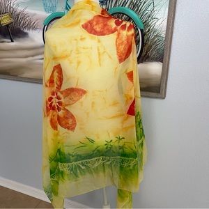 Polyester Scarf Italy Larioseta Como NWT Vintage